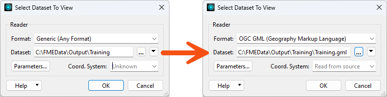 Filling out Select Dataset to View